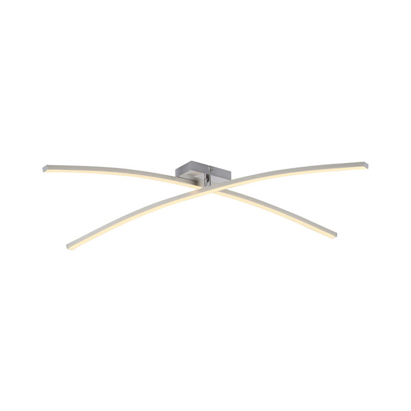 JUST LIGHT SIMON LED Deckenleuchte Warmweiss 12W stahl 14726-55
