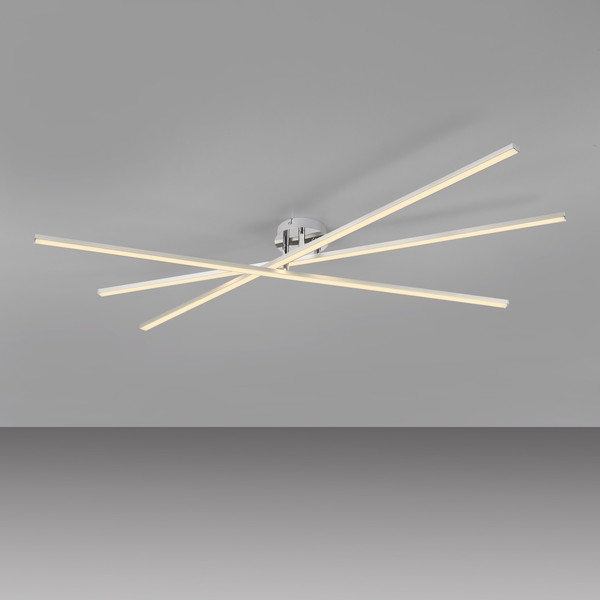 JUST LIGHT SIMON LED Deckenleuchte Warmweiss 16W stahl 14727-55