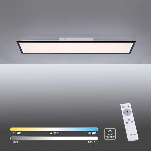 JUST LIGHT FLAT LED Deckenleuchte CCT Dimmbar 36W schwarz 14757-18