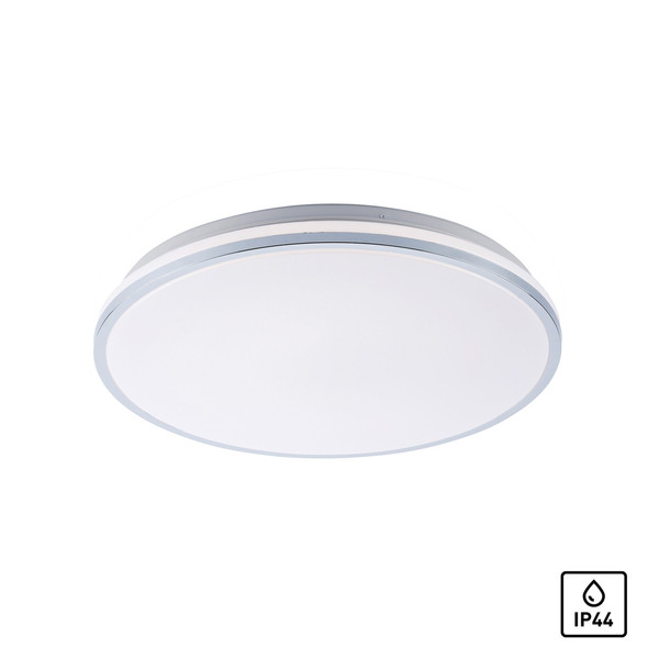 JUST LIGHT ISABELL LED Deckenleuchte Warmweiss 22W chrom IP44 14844-17