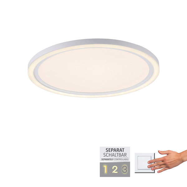 JUST LIGHT BEDGING LED Deckenleuchte Warmweiss 16W Weiß 6-6,5cm 14883-16