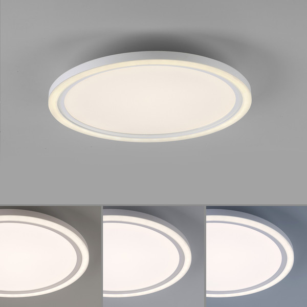 JUST LIGHT BEDGING LED Deckenleuchte Warmweiss 16W Weiß 6-6,5cm 14883-16