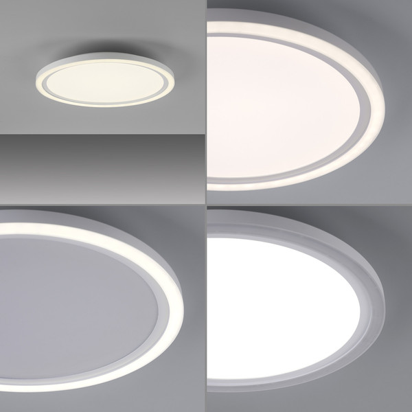 JUST LIGHT BEDGING LED Deckenleuchte Warmweiss 16W Weiß 6-6,5cm 14883-16