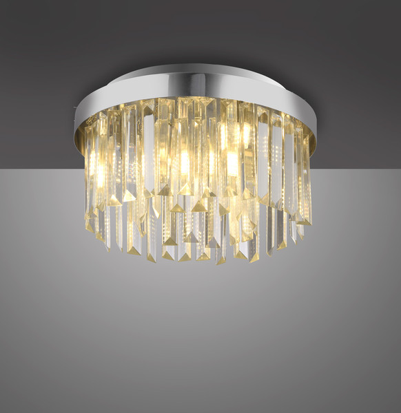 JUST LIGHT KULUNKA Kronleuchter G9 max. 5W 4-fach chrom 15048-17
