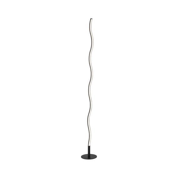 JUST LIGHT WAVE LED Stehleuchte Warmweiss 10W Schwarz/Weiß 15168-18