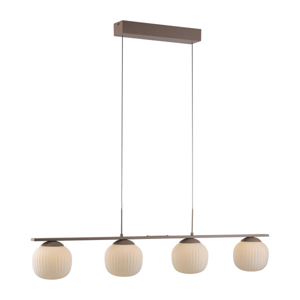 JUST LIGHT NAMI LED Pendelleuchte Warmweiss Dimmbar 20W 4-fach sand 15179-39