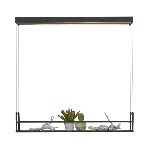 JUST LIGHT SONTURA LED Pendelleuchte Warmweiss 35W 2-fach schwarz 15248-18