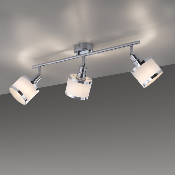 JUST LIGHT ACCOR Deckenleuchte E14 max. 25W 3-fach chrom 15373-17