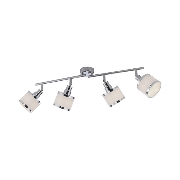 JUST LIGHT ACCOR Deckenleuchte E14 max. 25W 4-fach chrom 15374-17