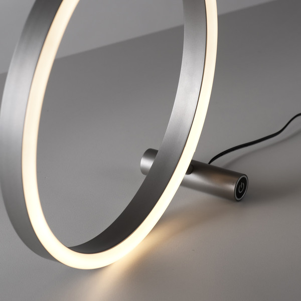 JUST LIGHT RITUS LED Tischleuchte Warmweiss Dimmbar 11,5W aluminium 15390-95
