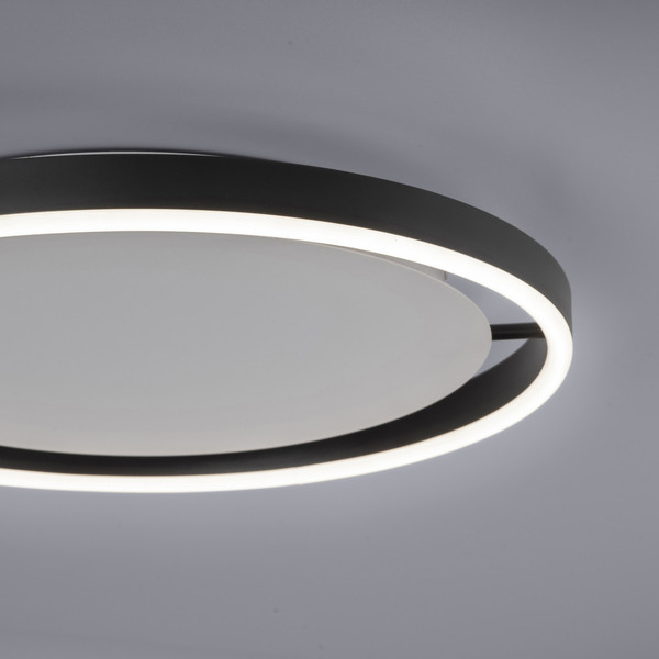 JUST LIGHT RITUS LED Deckenleuchte Warmweiss Dimmbar 20W anthrazit 15391-13