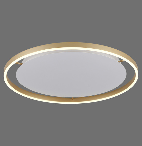 JUST LIGHT RITUS LED Deckenleuchte Warmweiss Dimmbar 28W messingmatt 15392-60