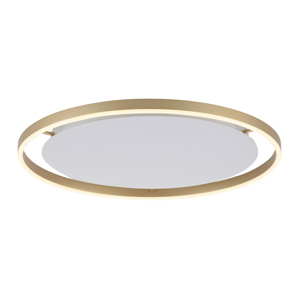 JUST LIGHT RITUS LED Deckenleuchte Warmweiss Dimmbar 28W messingmatt 15392-60
