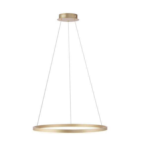 JUST LIGHT RITUS LED Pendelleuchte Warmweiss Dimmbar 28W messingmatt 15394-60