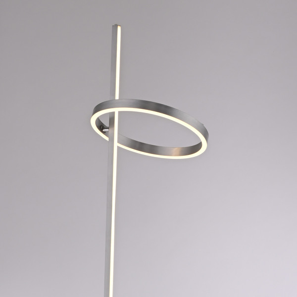JUST LIGHT RITUS LED Stehleuchte Warmweiss Dimmbar 19,5W 2-fach stahl 15397-55