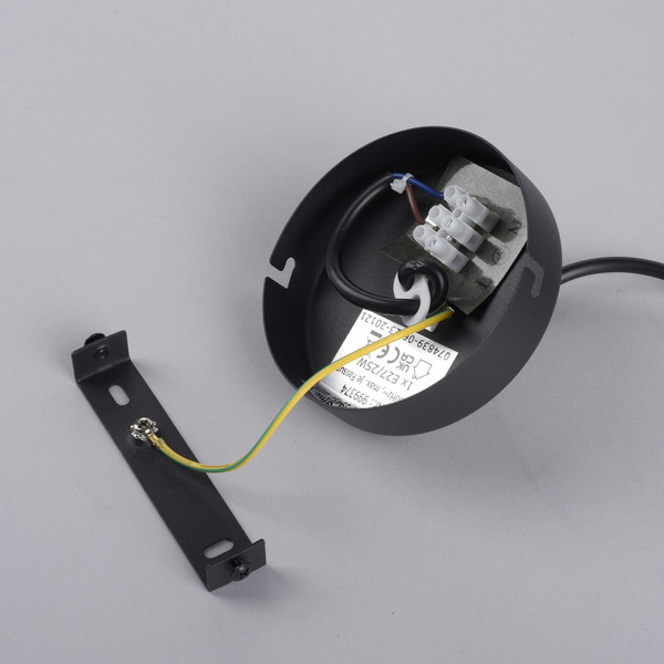 JUST LIGHT ZEA Pendelleuchte E27 max.25W Schwarz/Rauchfarben 15420-18
