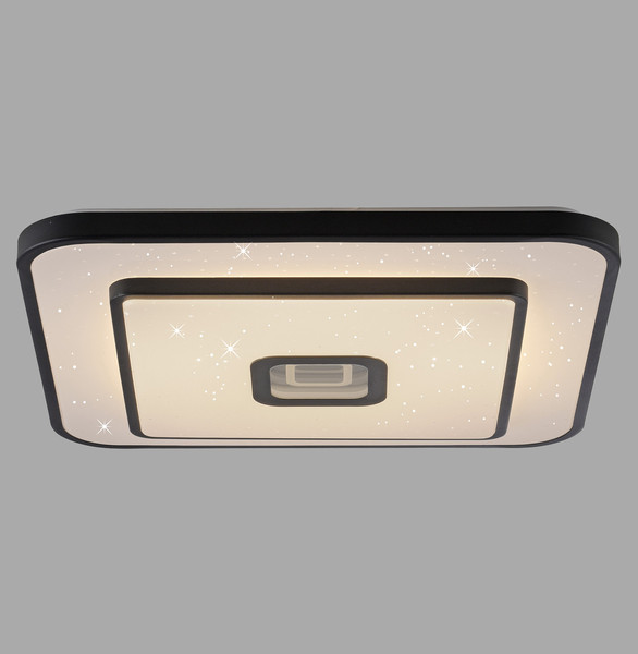 JUST LIGHT TURANUS LED Deckenleuchte Warmweiss 23W schwarz 15457-18