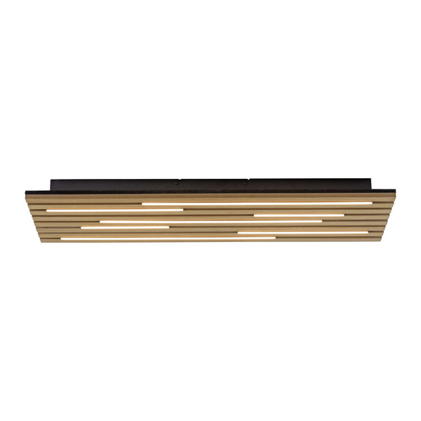 JUST LIGHT AKUSTIK LED Deckenleuchte Warmweiss 25W Holz-natur 15591-79