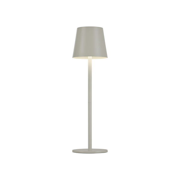 JUST LIGHT EURIA LED AKKU-Tischleuchte Warmweiss Dimmbar 2,5W greige IP54 19250-40