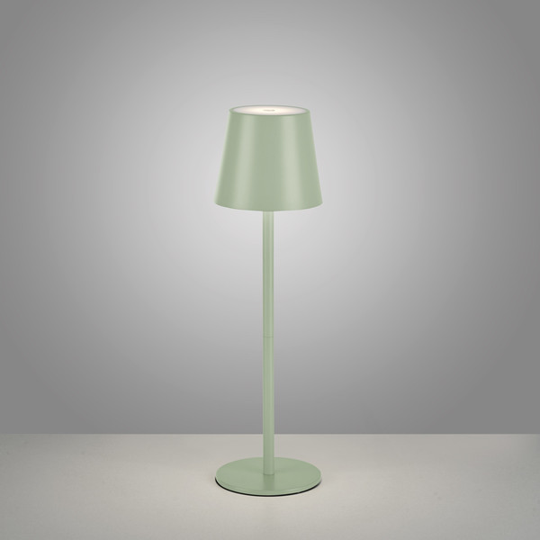 JUST LIGHT EURIA LED AKKU-Tischleuchte Warmweiss Dimmbar 2,5W grün IP54 19250-43