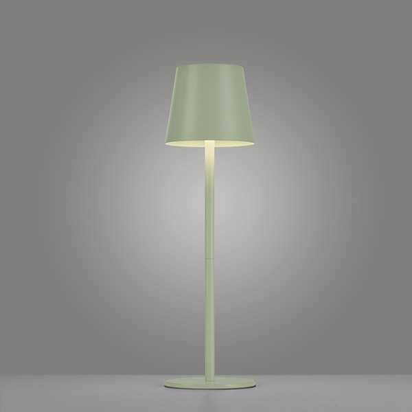 JUST LIGHT EURIA LED AKKU-Tischleuchte Warmweiss Dimmbar 2,5W grün IP54 19250-43