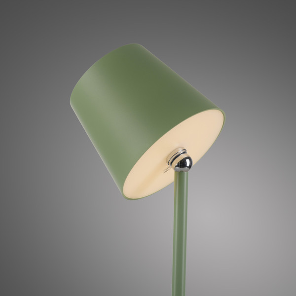 JUST LIGHT BOTERIA LED AKKU-Tischleuchte Warmweiss Dimmbar 2,5W grün IP54 19251-43
