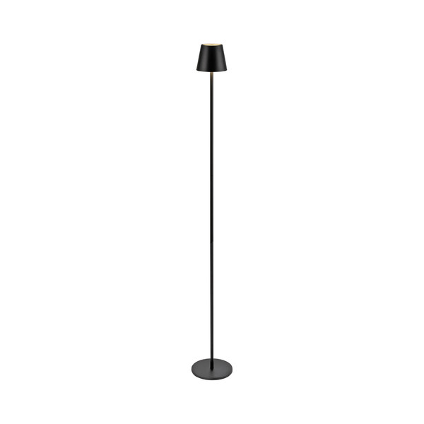 JUST LIGHT EURIA LED AKKU-Stehleuchte Warmweiss Dimmbar 2,5W schwarz IP54 19252-18