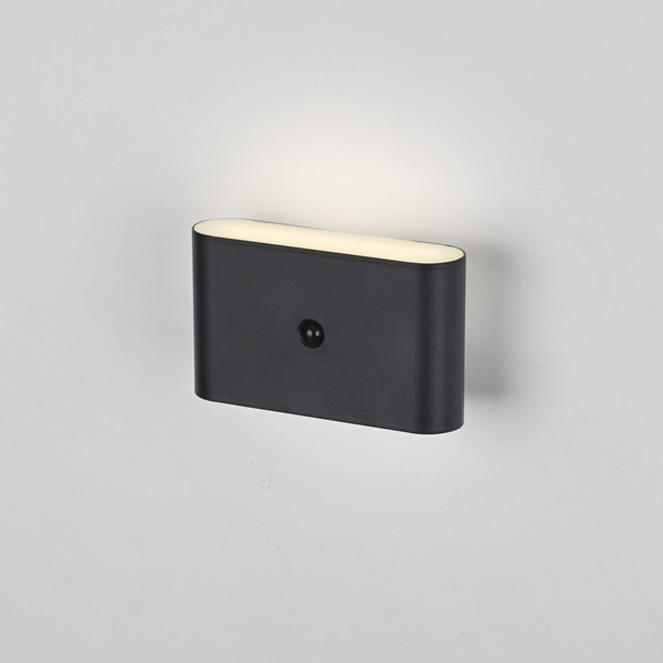 JUST LIGHT AKKU ZIDDY LED AKKU-Wandleuchte Warmweiss 3W 2-fach schwarz IP44 19475-18