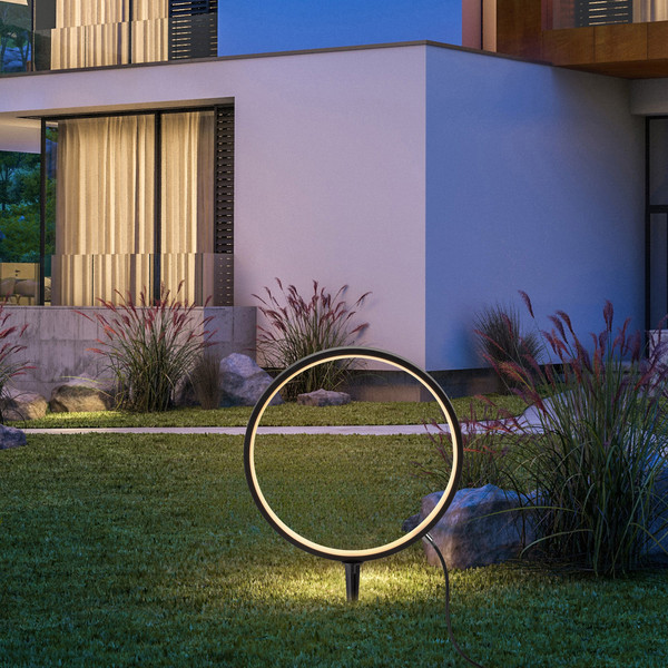 JUST LIGHT ZIRKULU LED Erdspießleuchte Warmweiss 2,2W schwarz IP65 19510-18