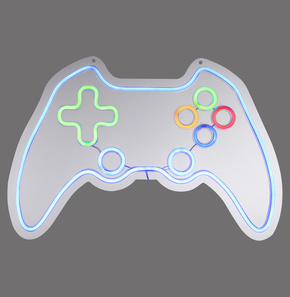 JUST LIGHT NEON-GAMER LED Neon-LED-Bild blau,grün,rot,orange 6,5W multicolor 85022-70