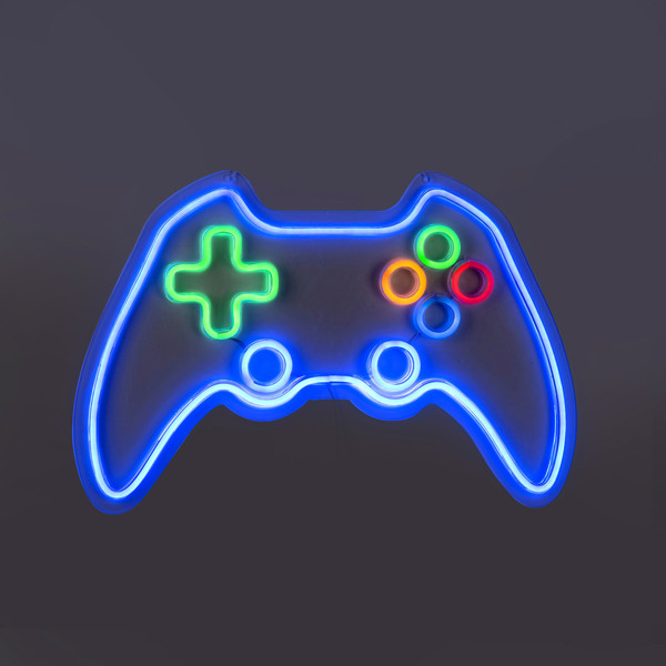 JUST LIGHT NEON-GAMER LED Neon-LED-Bild blau,grün,rot,orange 6,5W multicolor 85022-70