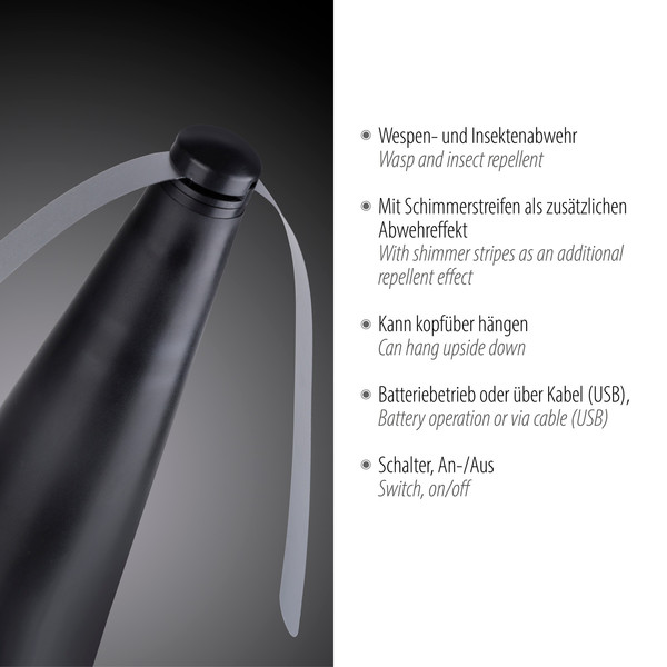 JUST LIGHT SWAT LED Fliegenwedler 0,6W schwarz 86208-18