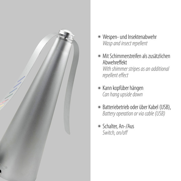 JUST LIGHT SWAT LED Fliegenwedler 0,6W silber 86208-21