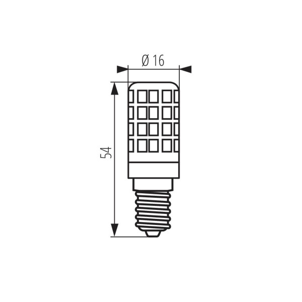 Kanlux Lampe ZUBI LED E14 Weiß 4W 24528