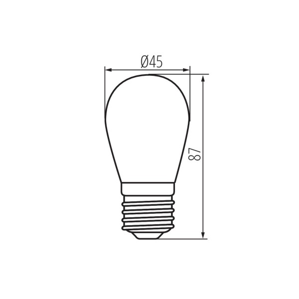 Kanlux Lampe ST45 LED E27 26045