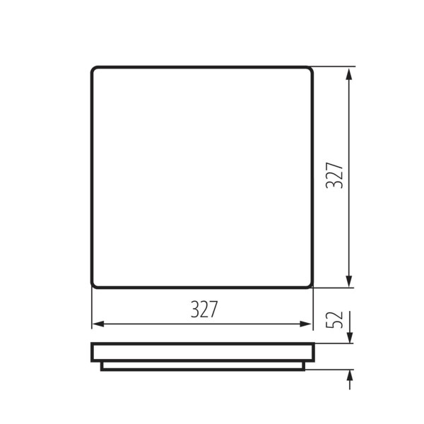 Kanlux LED- Deckenleuchte VARSO LED Weiß IP54 26449