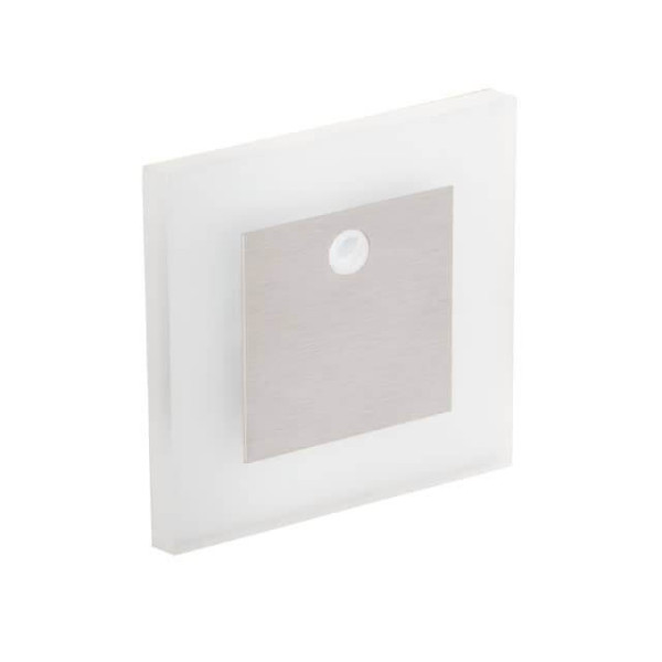 Kanlux APUS 27370 LED Einbauleuchte 0,8W Bewegungssensor warmweiss gebürsteter Stahl