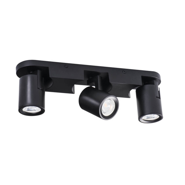 Kanlux LAURIN 29125 Wand-Deckenleuchte 3x max. 35W GU10 schwarz