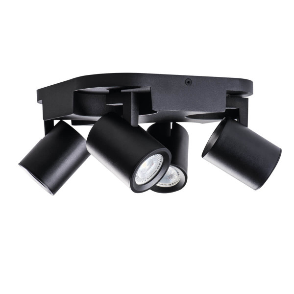Kanlux LAURIN 29129 Wand-Deckenleuchte 4x max. 35W GU10 schwarz