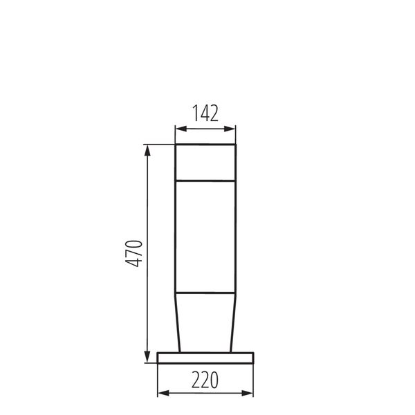 Kanlux INVO 29171 Gartenleuchte max. 20W E27 graphit