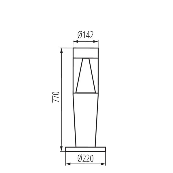 Kanlux INVO 29176 Gartenleuchte max. 20W GU10 graphit