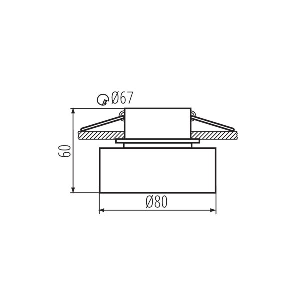 Kanlux Einbau-Downlight, Einbauleuchte GOVIK Gx5,3/GU10 Weiß/Gold 29231