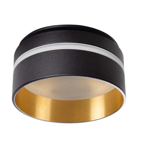 Kanlux Einbau-Downlight, Einbauleuchte GOVIK Gx5,3/GU10 Schwarz/Gold 29234