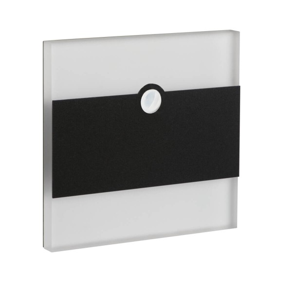 Kanlux LED Wandeinbauleuchte TERRA Schwarz Bewegungssensor 29860