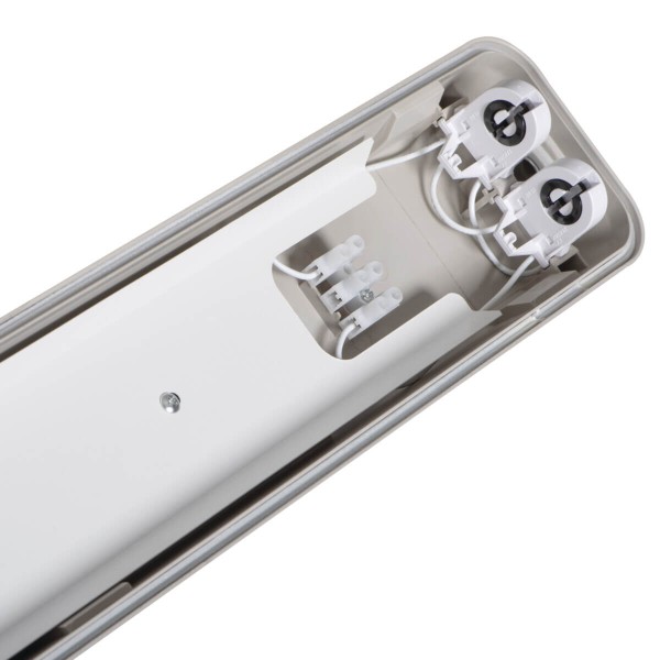 Kanlux Feuchtraum-Wannenleuchte DICHT 4LED PI G13 Grau 2x IP65 31323 8595665313234