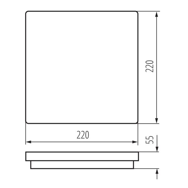 Kanlux 32949 BENO LED Deckenleuchte 18W 4000K Neutralweiss IP54 Sensor