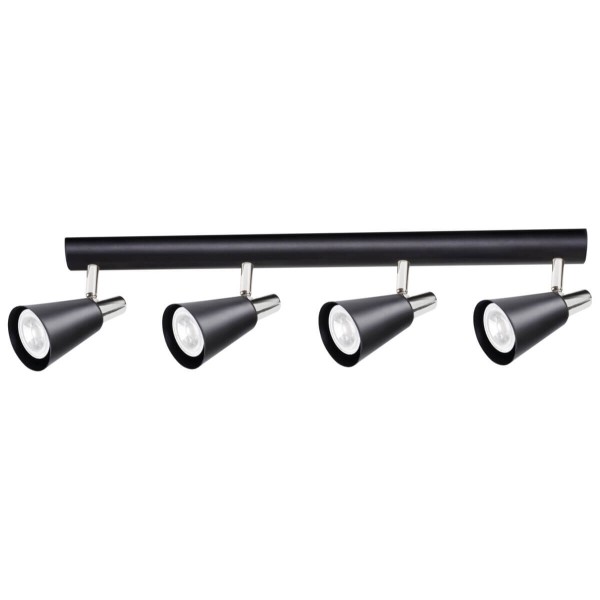 Kanlux Wand-Deckenleuchte SEMPRA GU10 Schwarz 4x 33097