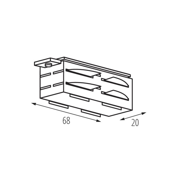 Kanlux Innenverbinder Typ I TEAR N Schwarz 33239