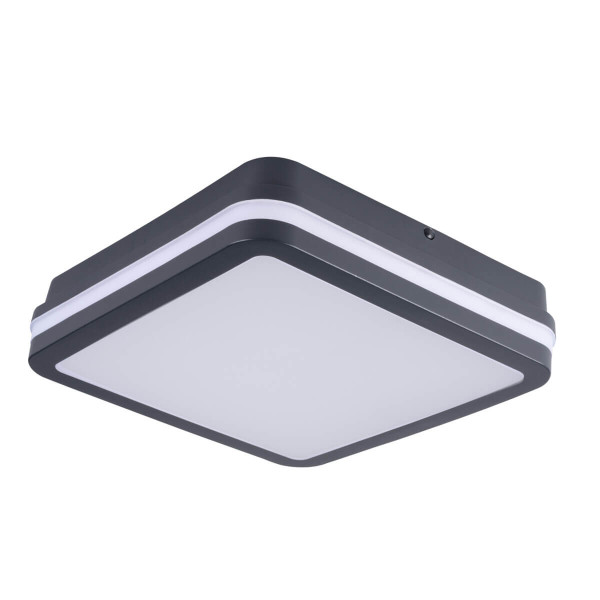 Kanlux LED- Deckenleuchte BENO Graphit IP54 33349
