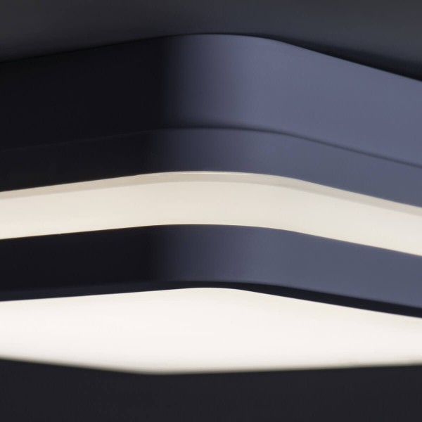 Kanlux LED- Deckenleuchte BENO Graphit IP54 33349